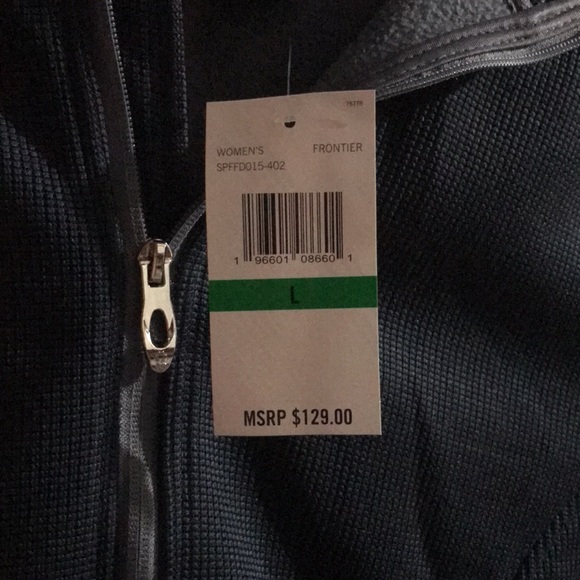 Spyder Womens Cara Full Zip Jacket Large Black NEW BNWT - Picture 6 of 6